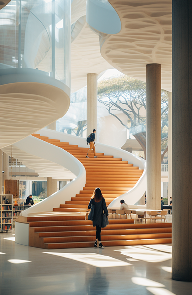 Architectural staircase