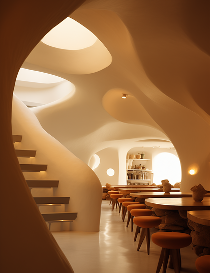 Spiral staircase interior project